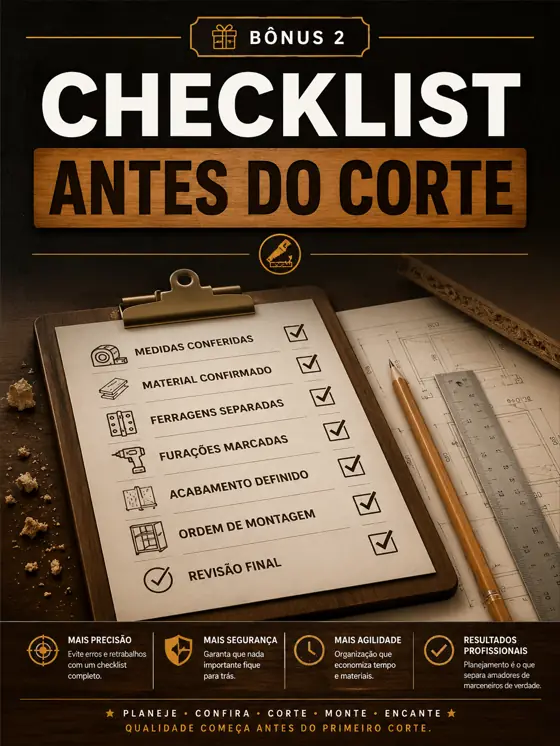 Checklist antes do corte
